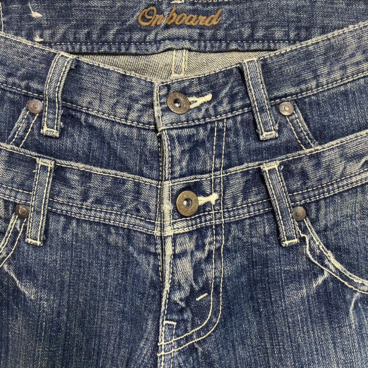 Japanese Brand Japanese Brand ONBOARD Denim Double Waist Jeans Size US 33 - 15 Thumbnail