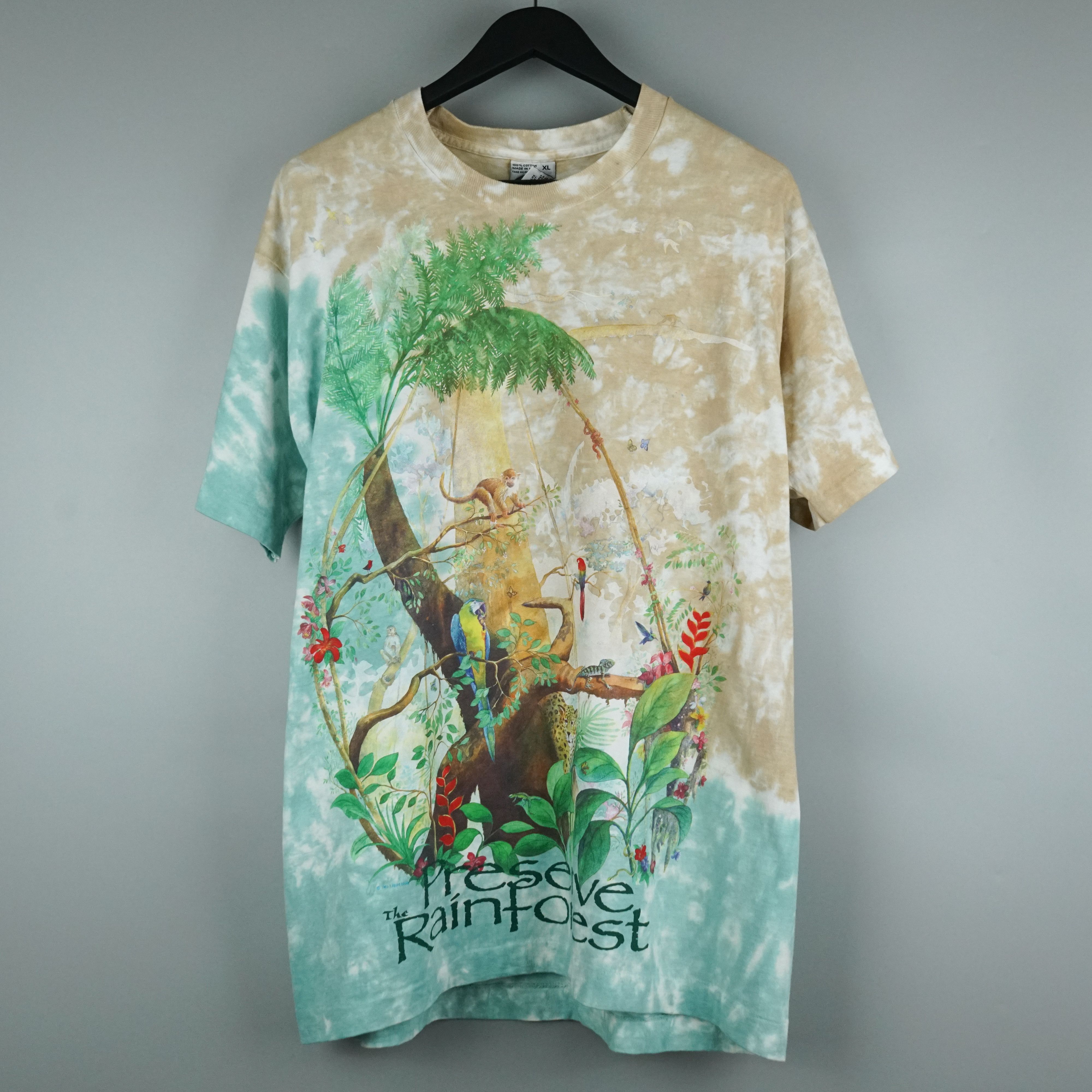 Liquid Blue × Vintage 1991 Preserve the Rainforest t-shirt Size US XL / EU 56 / 4 - 1 Thumbnail