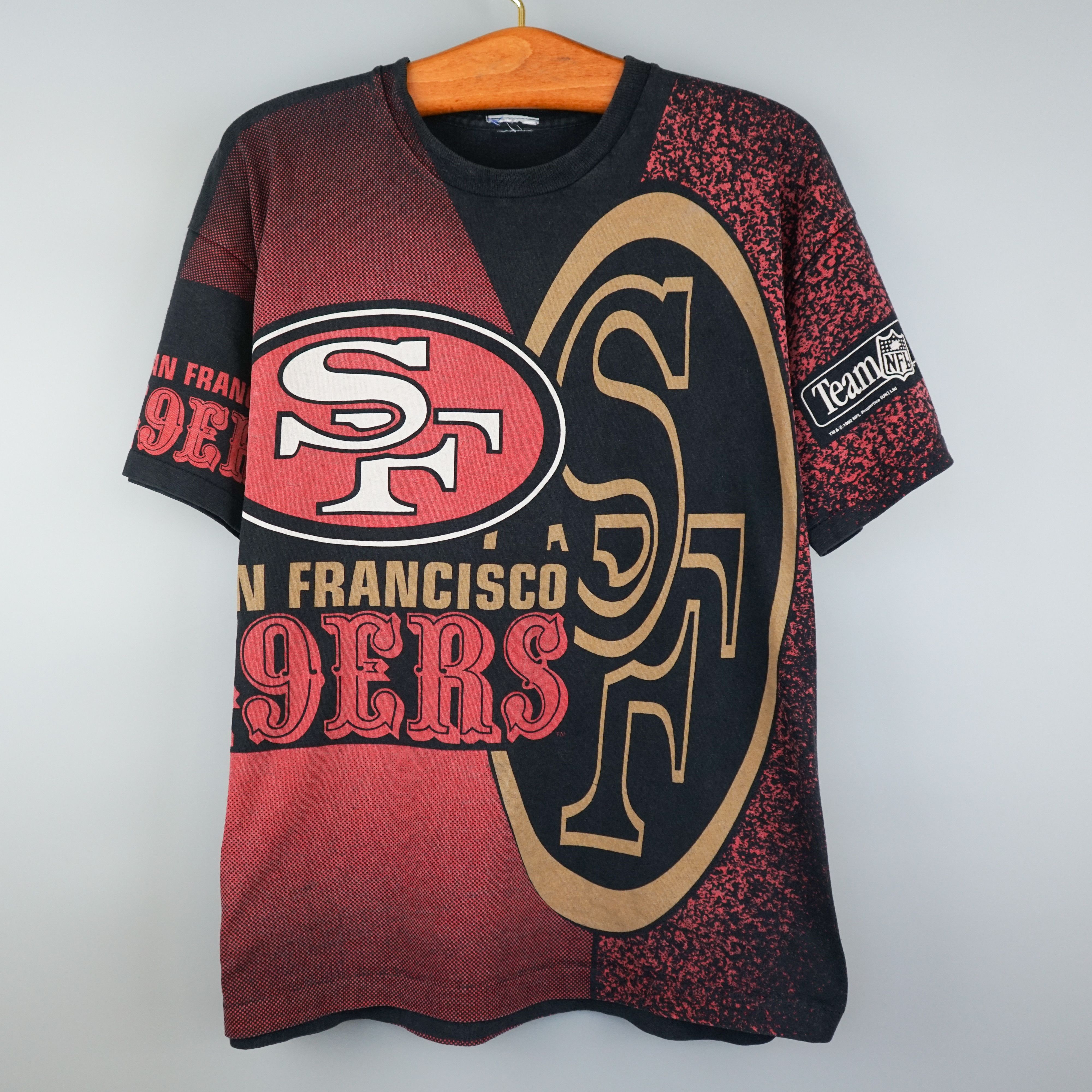 NFL × Vintage Vintage 49ers t shirt 1990s Size US XL / EU 56 / 4 - 1 Thumbnail