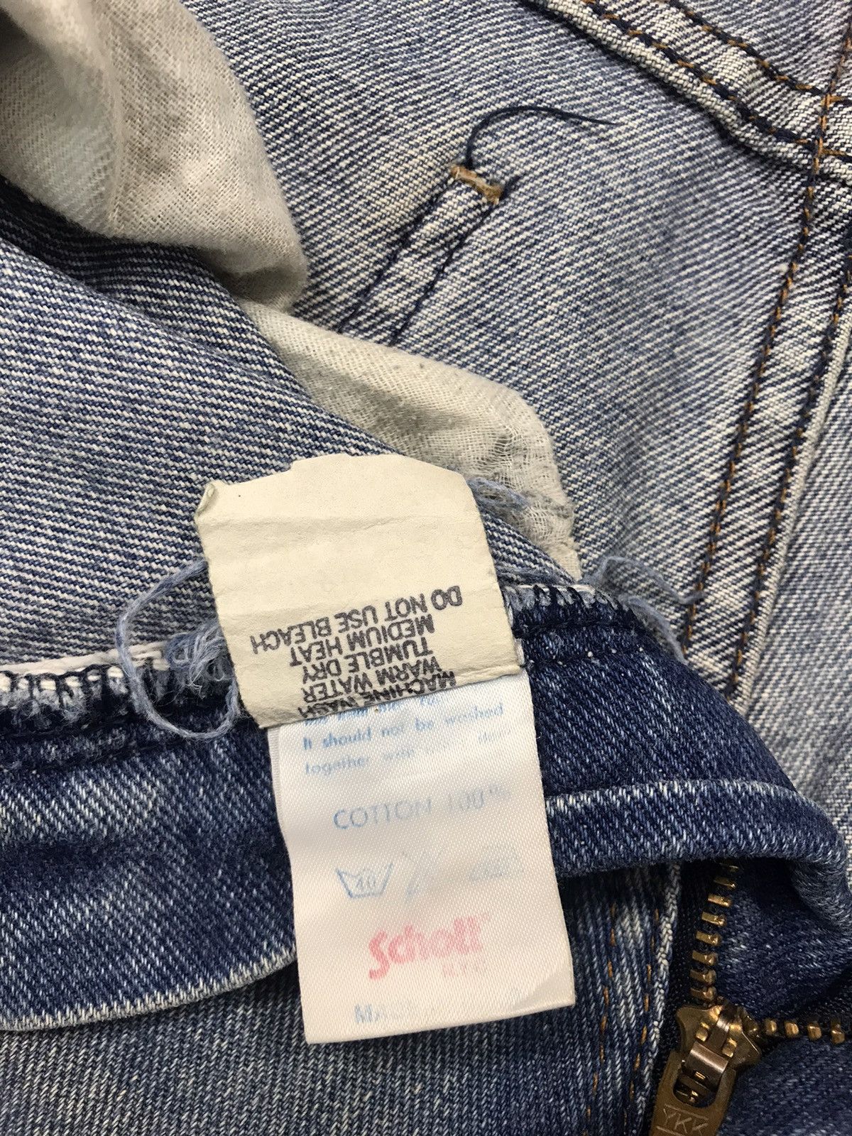 Schott Schott NYC Distressed Denim Jeans Indigo Straight Cut Size US 30 / EU 46 - 10 Thumbnail