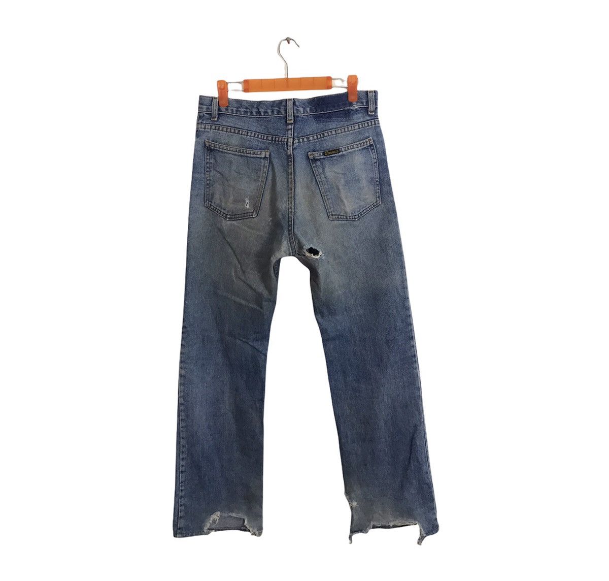 Schott Schott NYC Distressed Denim Jeans Indigo Straight Cut Size US 30 / EU 46 - 2 Thumbnail