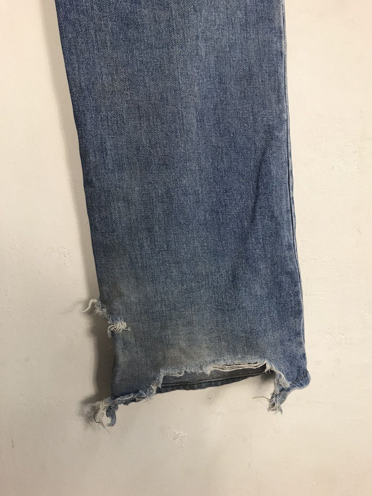 Schott Schott NYC Distressed Denim Jeans Indigo Straight Cut Size US 30 / EU 46 - 18 Thumbnail