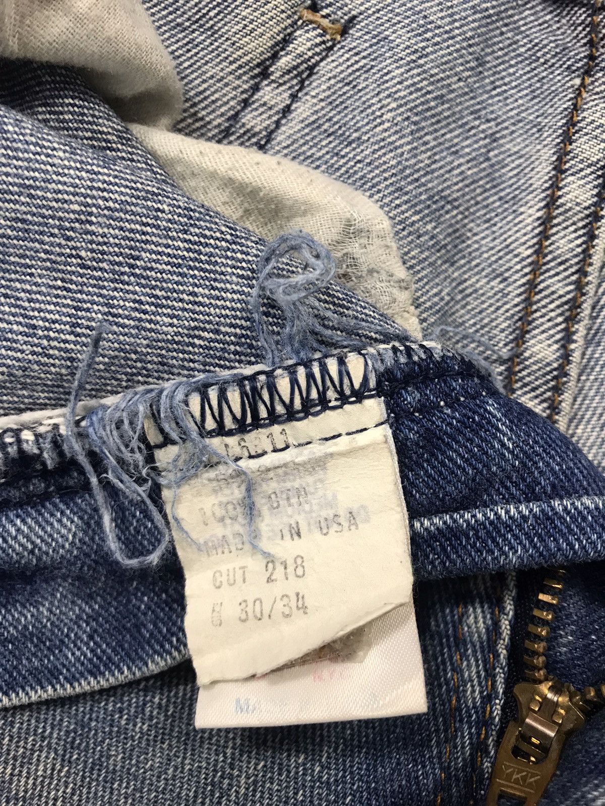 Schott Schott NYC Distressed Denim Jeans Indigo Straight Cut Size US 30 / EU 46 - 9 Thumbnail