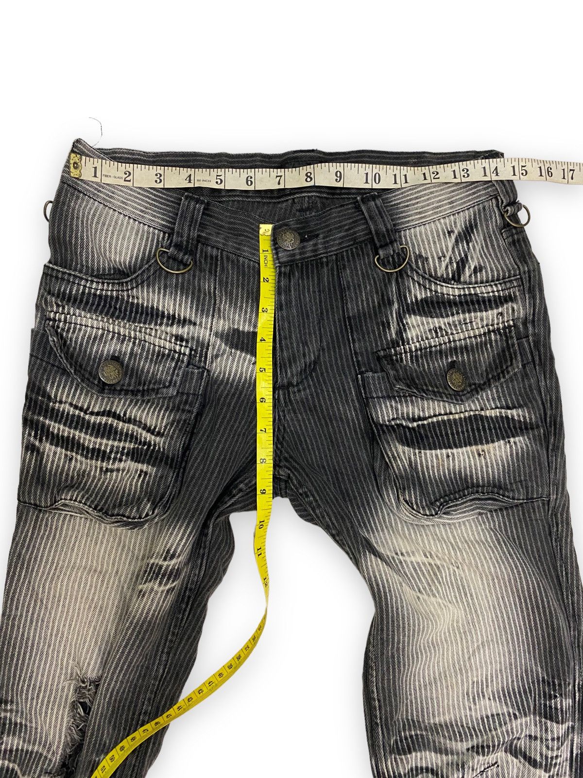 LOWBOX Rare! Low Box Distressed Style Flared Corduroy Jean Pant Size US 29 - 9 Thumbnail
