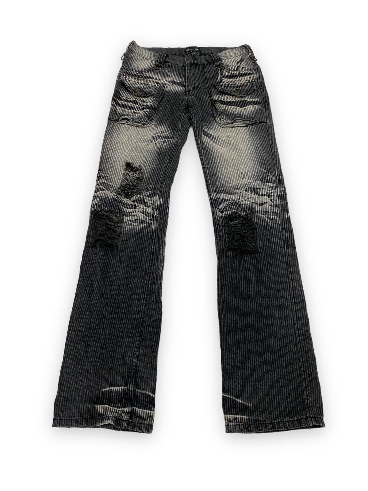 LOWBOX Rare! Low Box Distressed Style Flared Corduroy Jean Pant Size US 29 - 4 Thumbnail