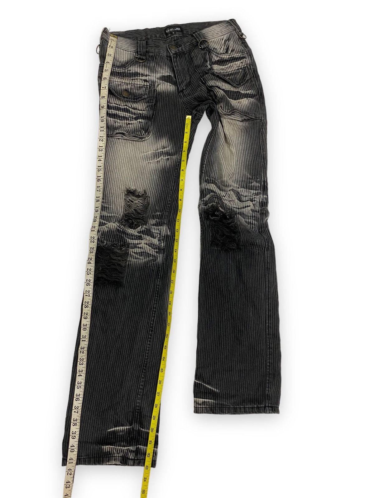 LOWBOX Rare! Low Box Distressed Style Flared Corduroy Jean Pant Size US 29 - 10 Thumbnail