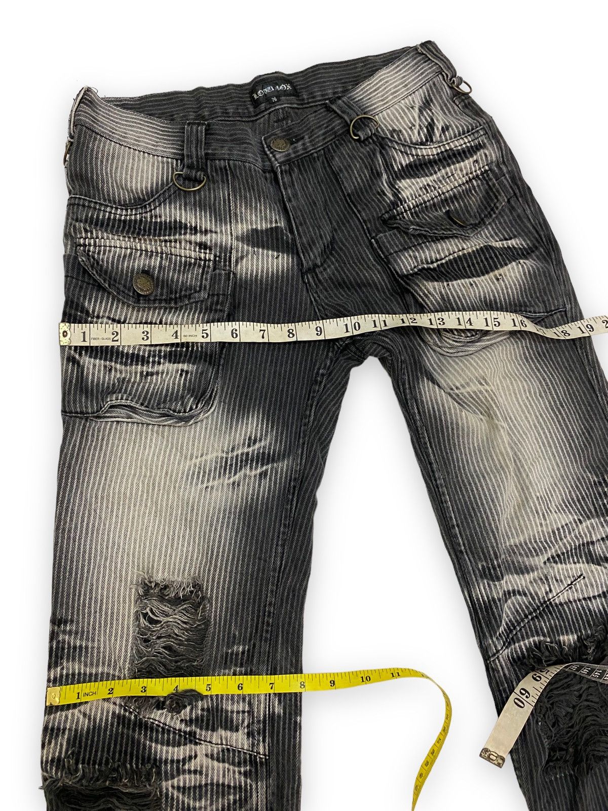 LOWBOX Rare! Low Box Distressed Style Flared Corduroy Jean Pant Size US 29 - 11 Thumbnail