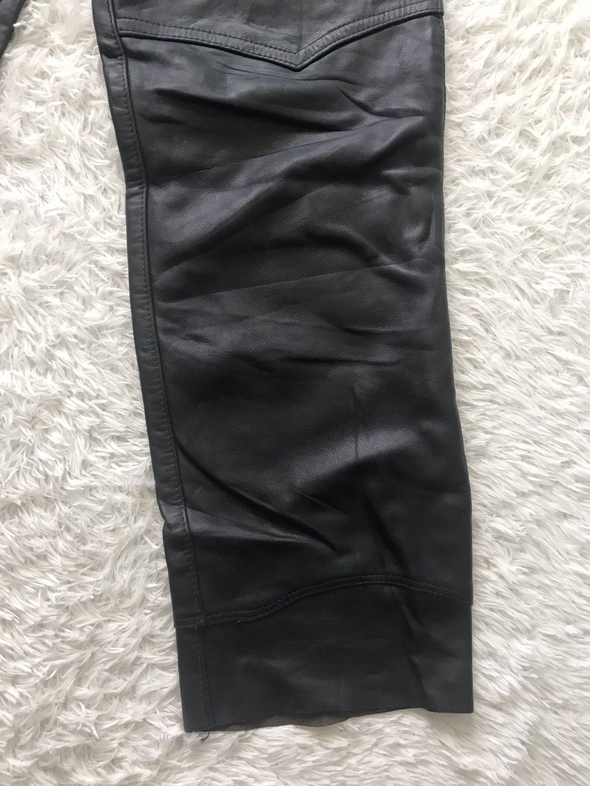 Leather × Schott Schott NYC Motorcycle Leather Chaps Pant Size US 38 / EU 54 - 4 Thumbnail