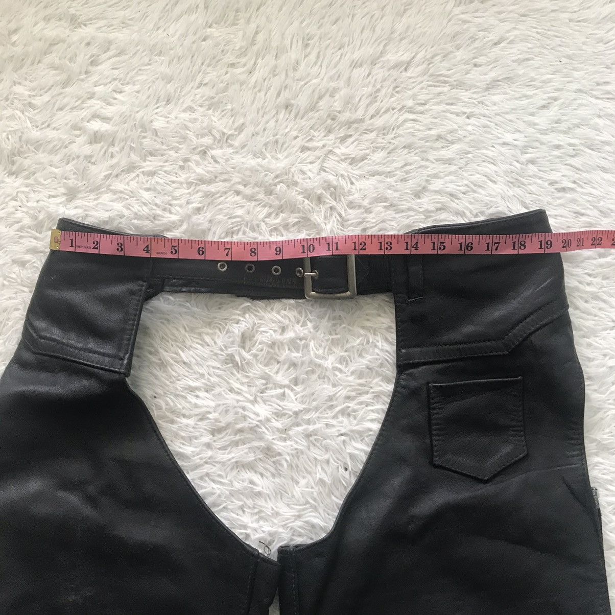 Leather × Schott Schott NYC Motorcycle Leather Chaps Pant Size US 38 / EU 54 - 21 Thumbnail