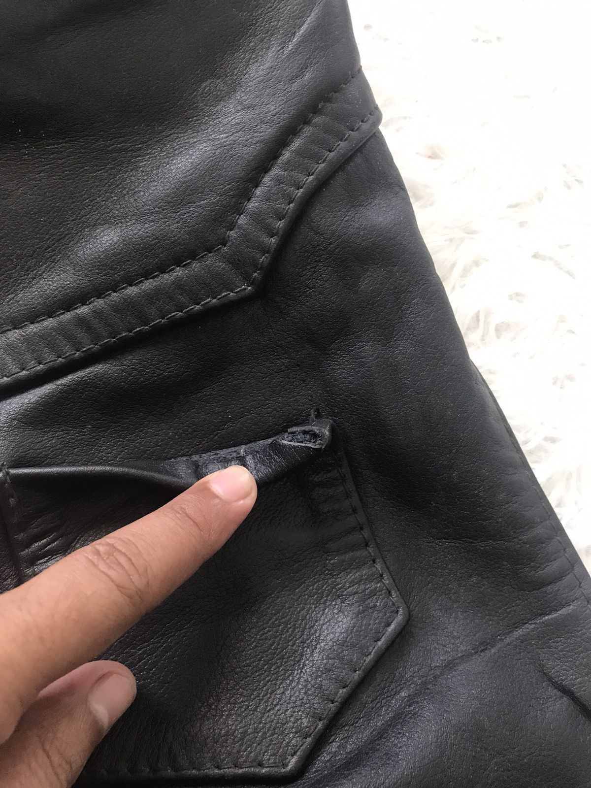 Leather × Schott Schott NYC Motorcycle Leather Chaps Pant Size US 38 / EU 54 - 9 Thumbnail