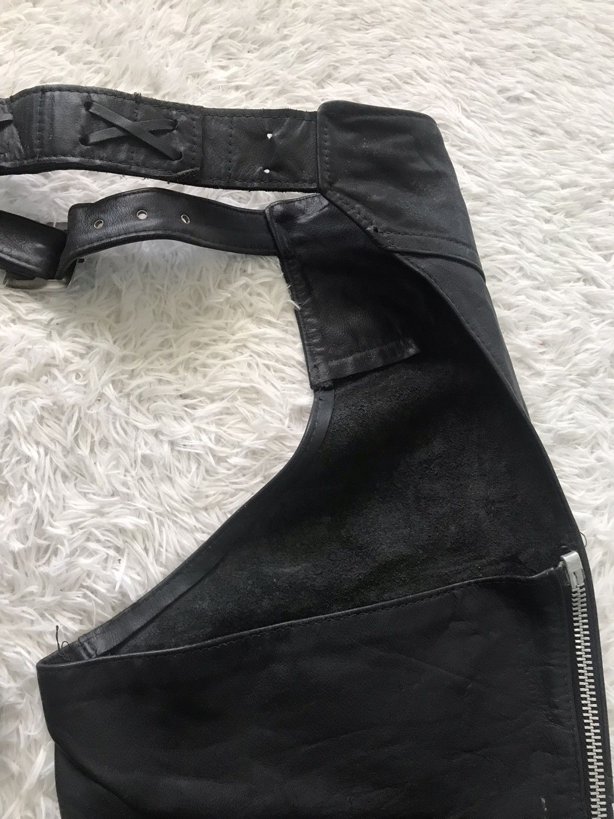 Leather × Schott Schott NYC Motorcycle Leather Chaps Pant Size US 38 / EU 54 - 15 Thumbnail
