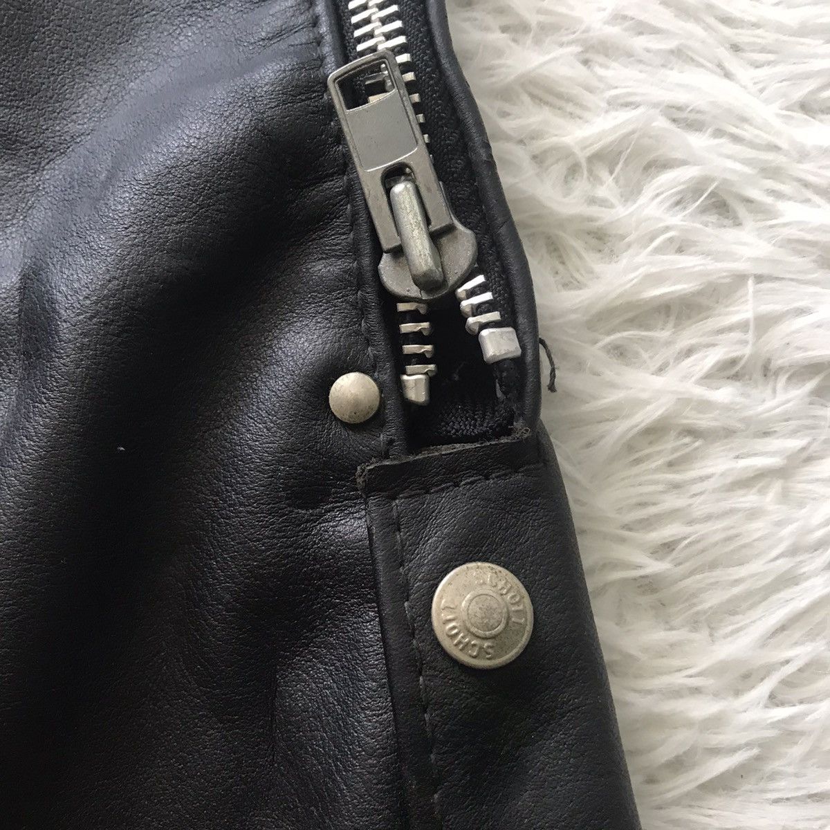 Leather × Schott Schott NYC Motorcycle Leather Chaps Pant Size US 38 / EU 54 - 18 Thumbnail