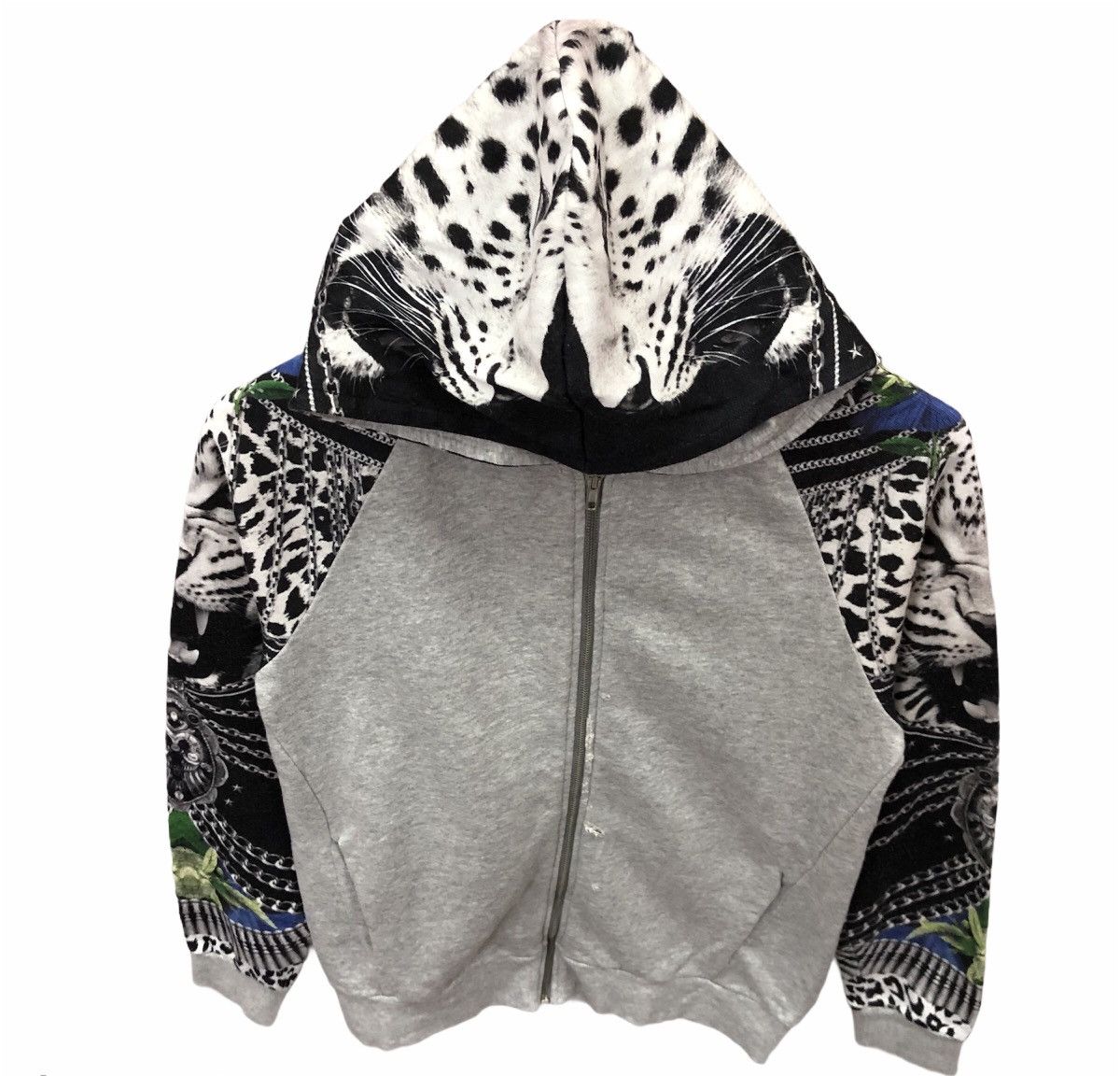 Zara Zara White Tiger Hoodie Sweater Size US M / EU 48-50 / 2 - 3 Thumbnail
