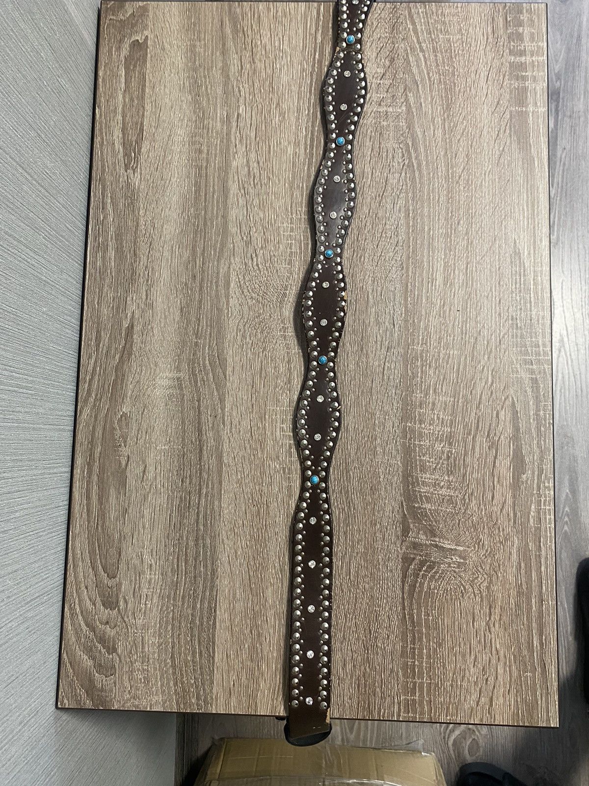 Cowboy Equipment Vintage 90s Cowboy Rhinestones belt BB Simon Style Size ONE SIZE - 2 Thumbnail