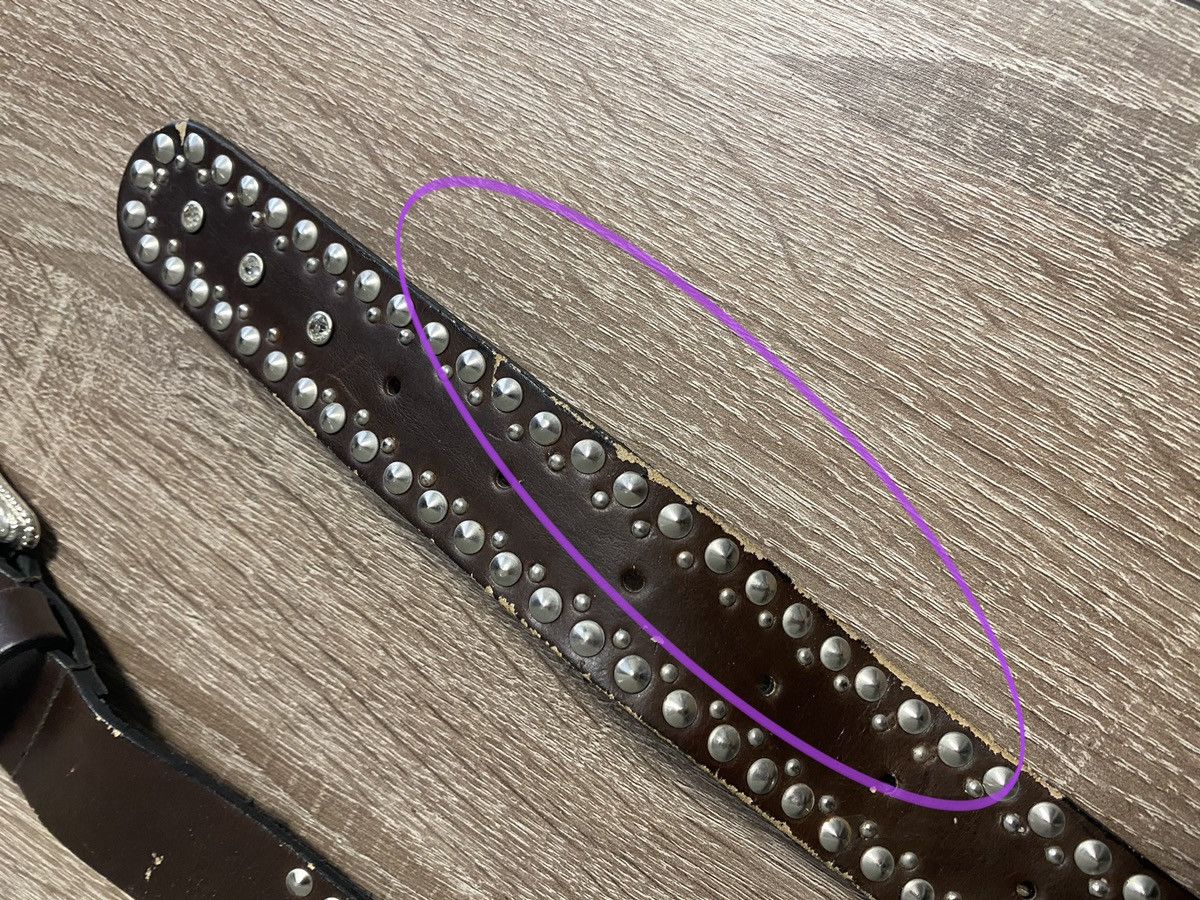 Cowboy Equipment Vintage 90s Cowboy Rhinestones belt BB Simon Style Size ONE SIZE - 5 Thumbnail