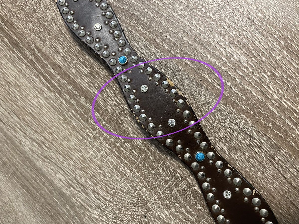 Cowboy Equipment Vintage 90s Cowboy Rhinestones belt BB Simon Style Size ONE SIZE - 7 Thumbnail