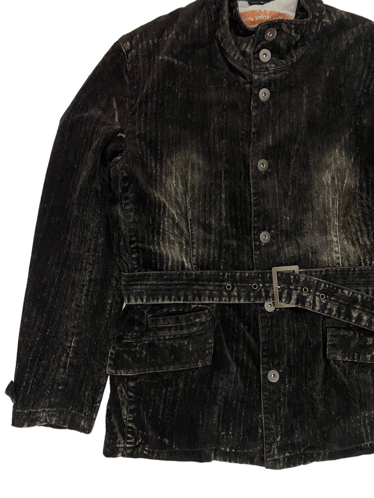 Japanese Brand Mossimo Mad Punk Suede Trashed Jacket Size US M / EU 48-50 / 2 - 2 Thumbnail