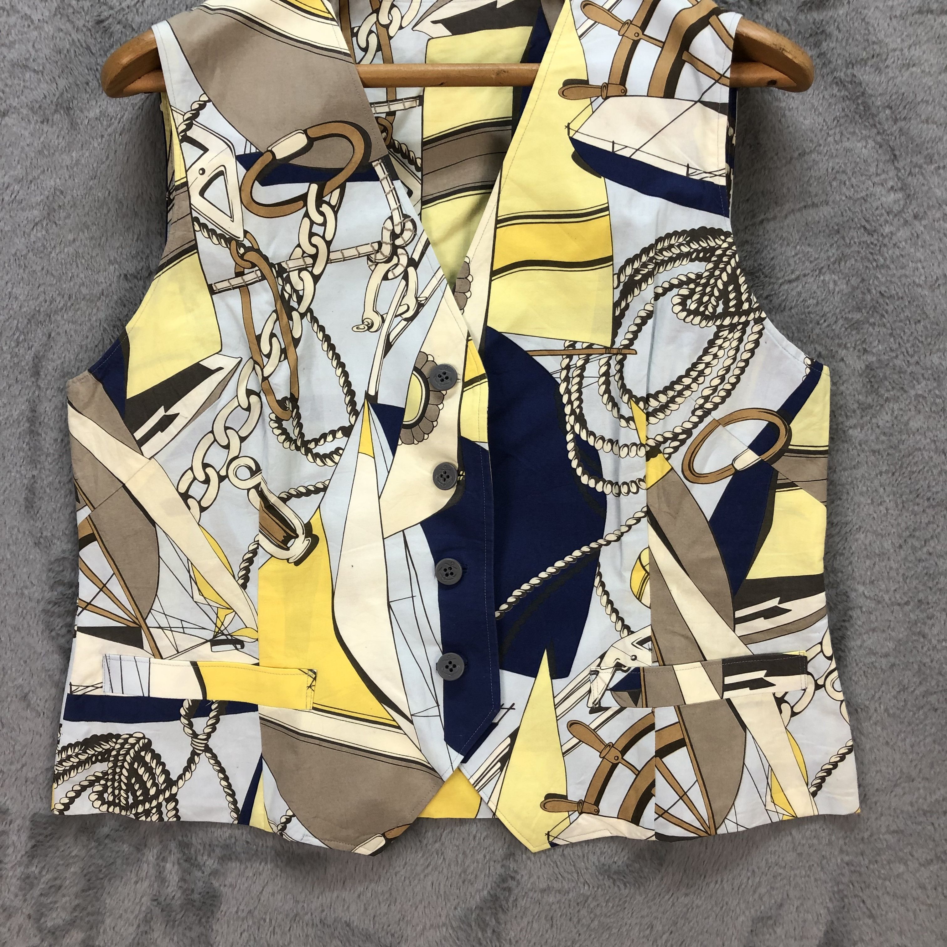 Japanese Brand Fullprint Vest Nice Design #5956-215 Size S / US 4 / IT 40 - 3 Thumbnail