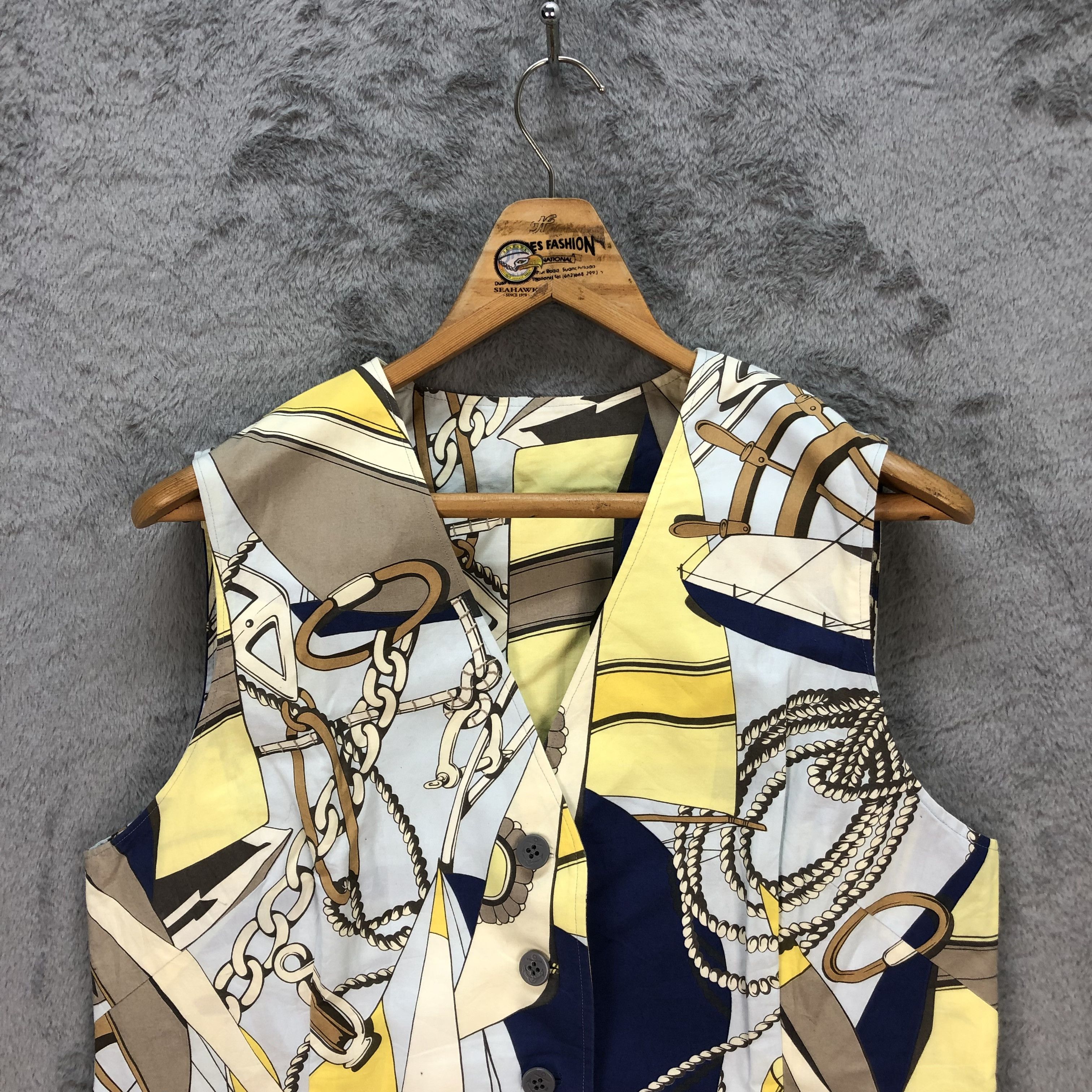 Japanese Brand Fullprint Vest Nice Design #5956-215 Size S / US 4 / IT 40 - 2 Thumbnail