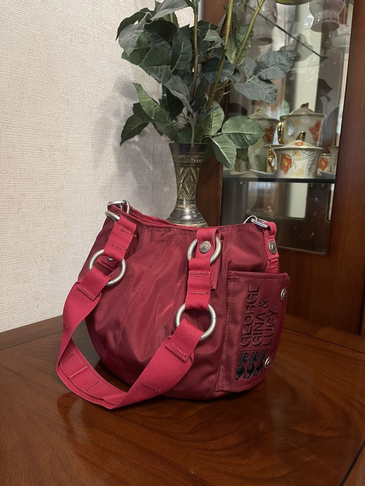 Japanese Brand George Gina&Lucy Cargo Puffy Punchbag Red Bag Alyx Style ...