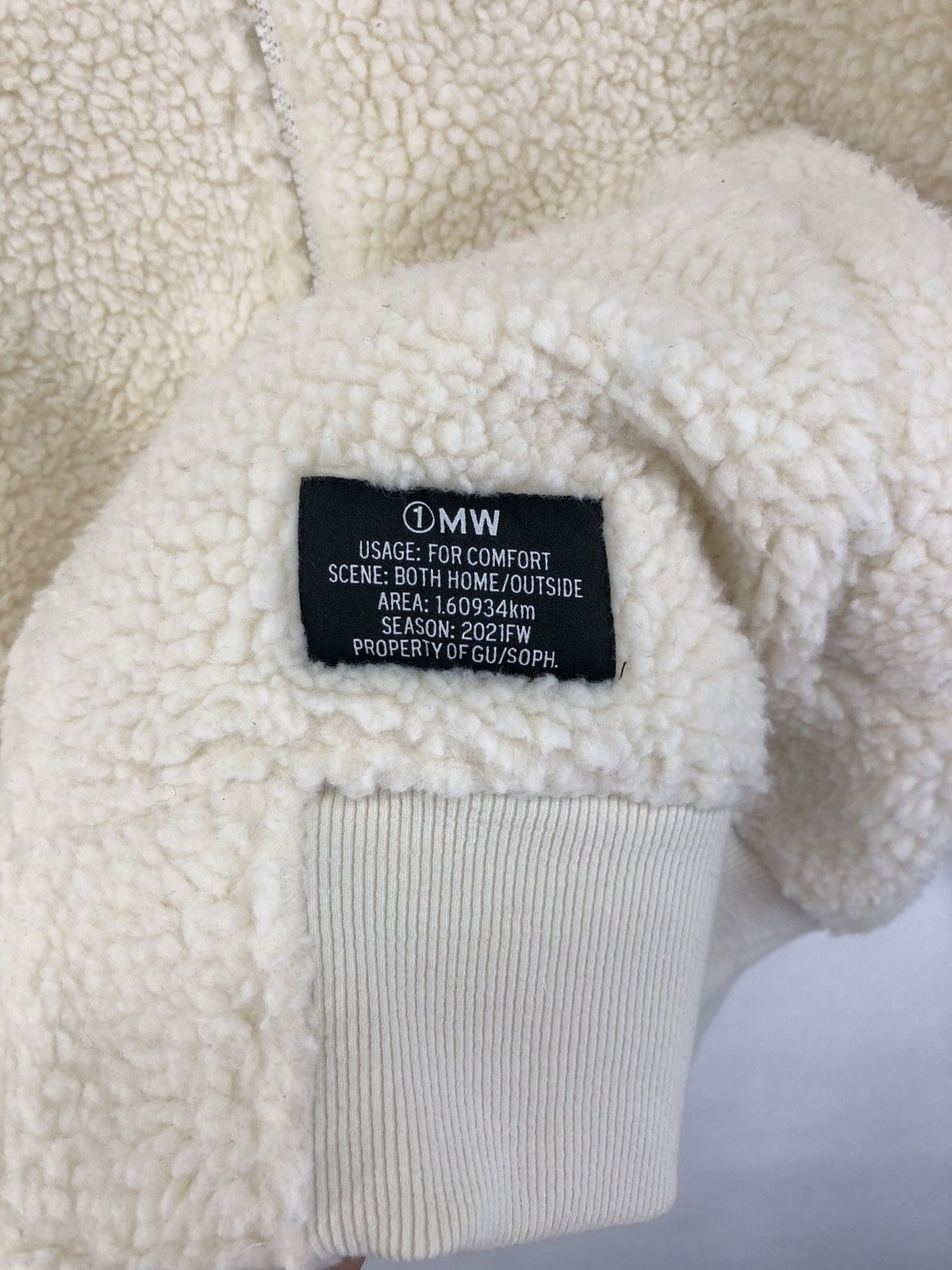 GU Gu 1MW By Soph Deep Pile Fleece Bomber Jacket Size US S / EU 44-46 / 1 - 7 Thumbnail