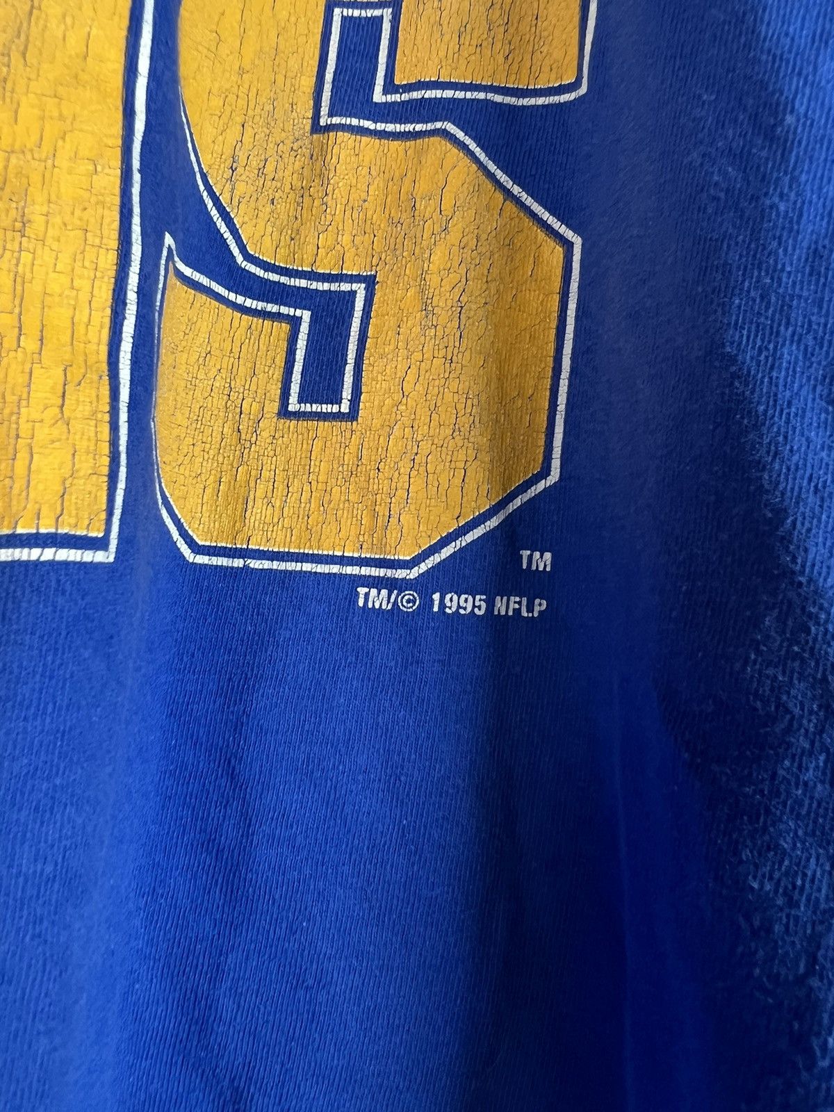 NFL Vintage 1995 NFL ST LOUIS RAMS tshirt Size US L / EU 52-54 / 3 - 4 Thumbnail