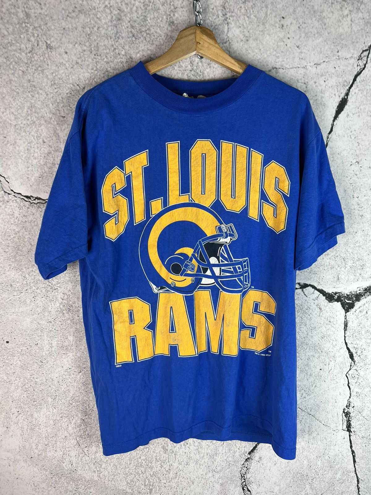 NFL Vintage 1995 NFL ST LOUIS RAMS tshirt Size US L / EU 52-54 / 3 - 1 Thumbnail
