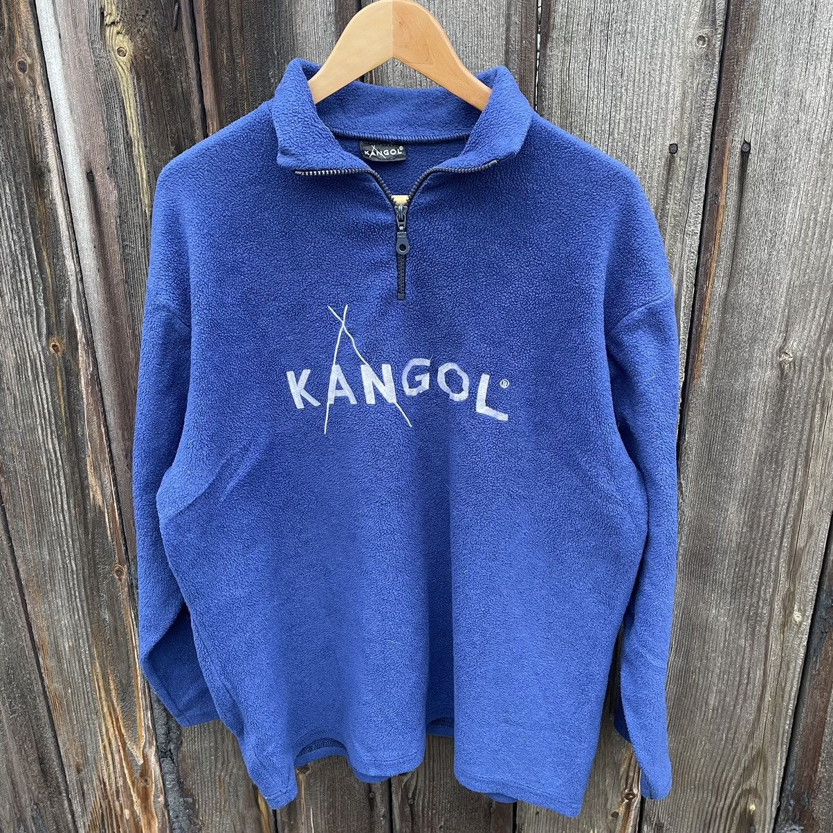 Kangol Vintage Kangol Fleece Big Logo Sweater Size M 90s Size US M / EU 48-50 / 2 - 1 Thumbnail