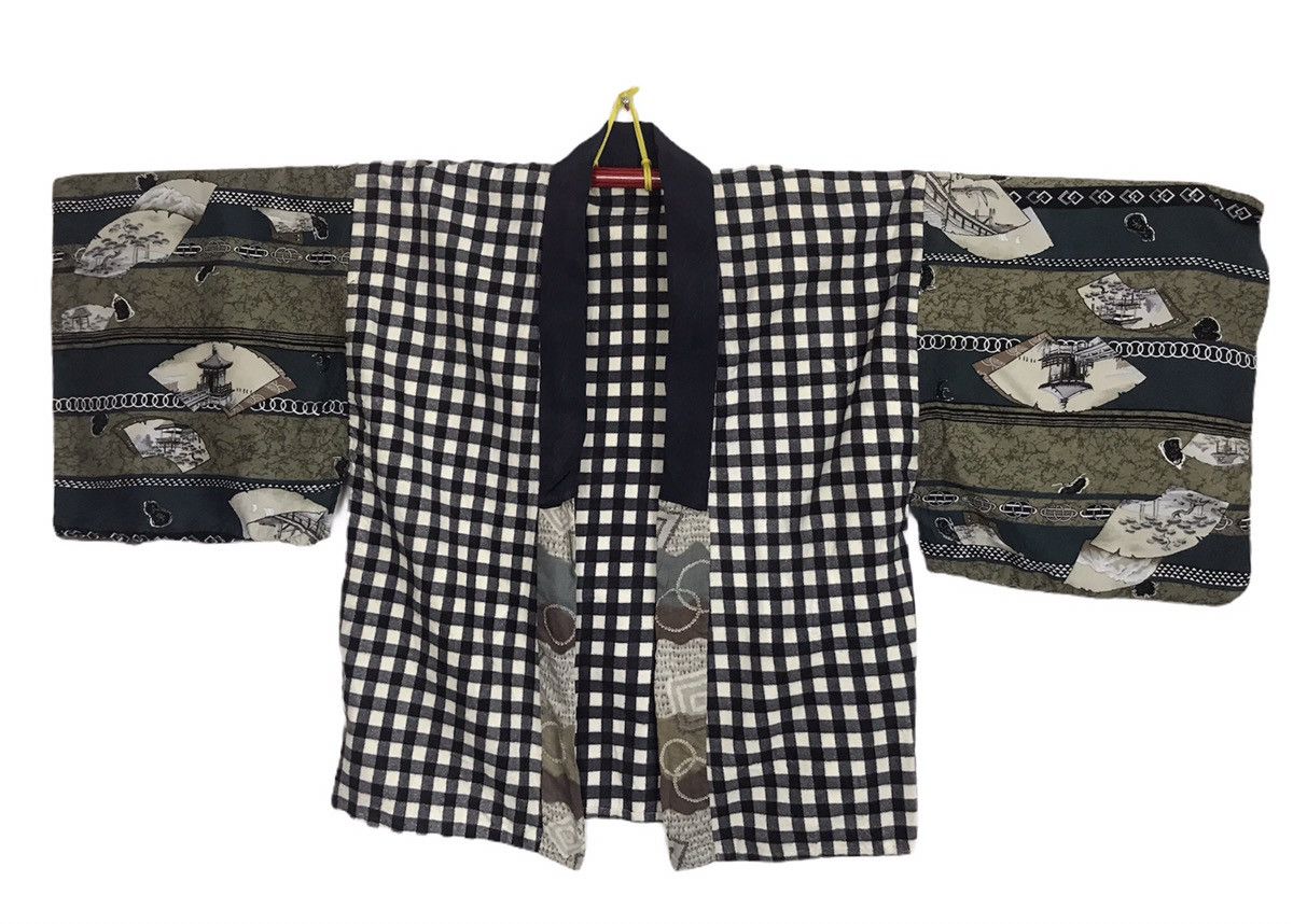 image of Kimono Japan Dragon x Vintage Kimono Noragi Haori Jinbei Japanese Traditional I872 in Black (Size M