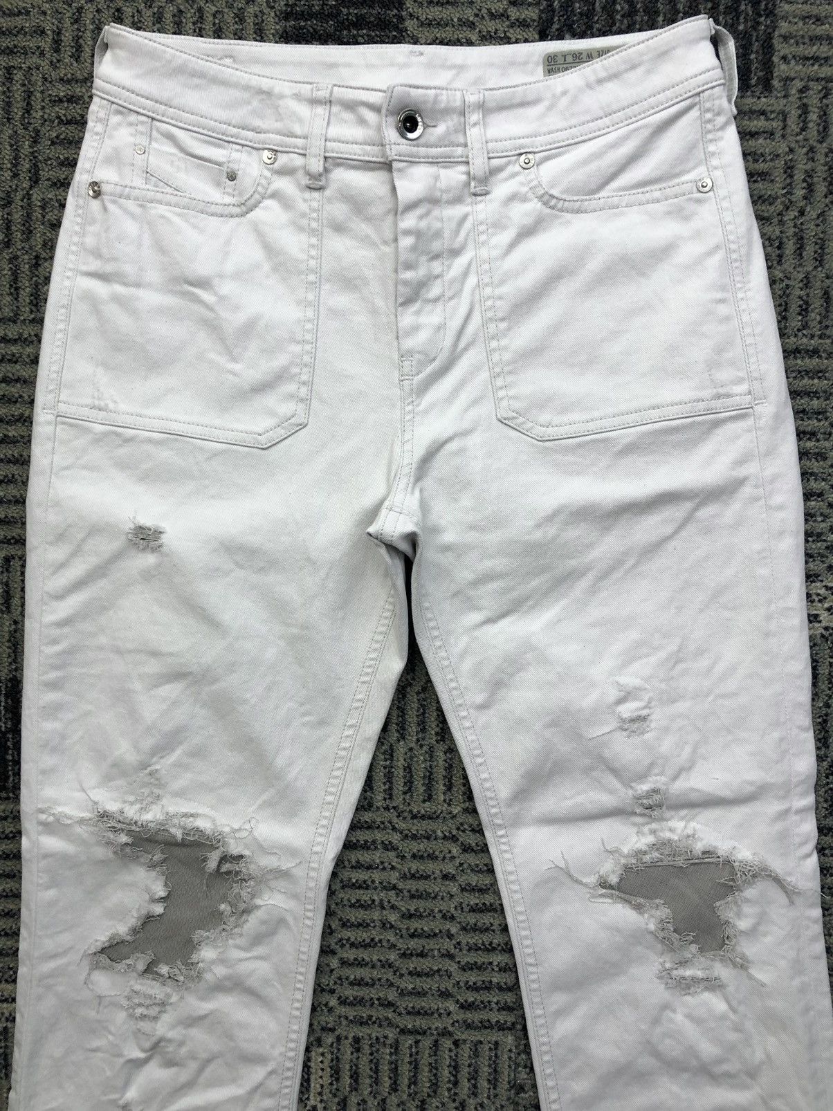Diesel Diesel Reen-Patch Stretch Regular Straight Distressed Jeans Size US 28 / EU 44 - 3 Thumbnail