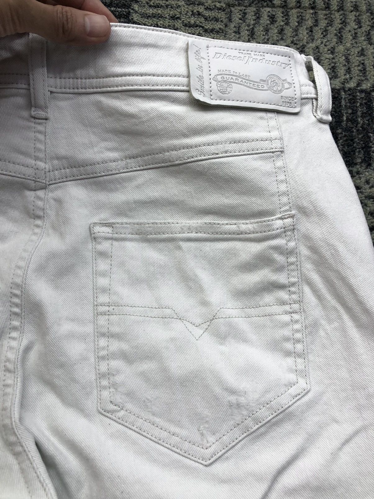 Diesel Diesel Reen-Patch Stretch Regular Straight Distressed Jeans Size US 28 / EU 44 - 15 Thumbnail