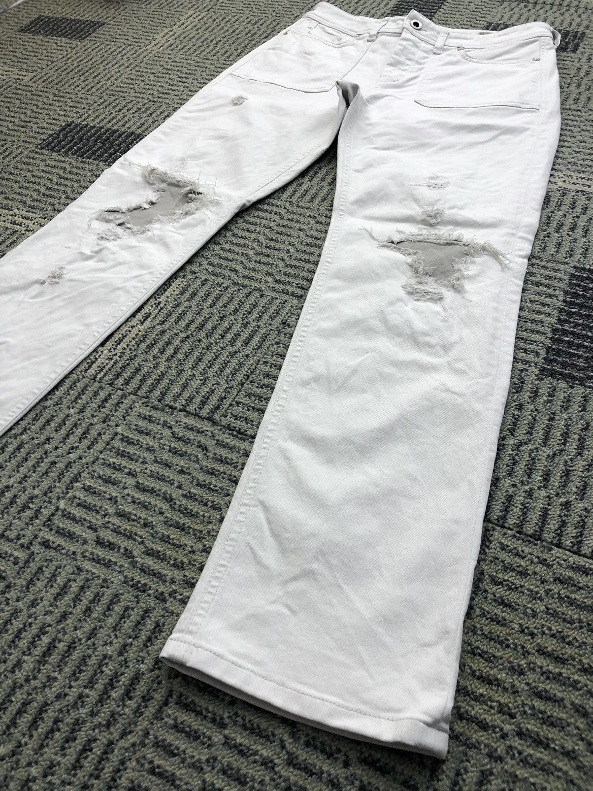 Diesel Diesel Reen-Patch Stretch Regular Straight Distressed Jeans Size US 28 / EU 44 - 4 Thumbnail