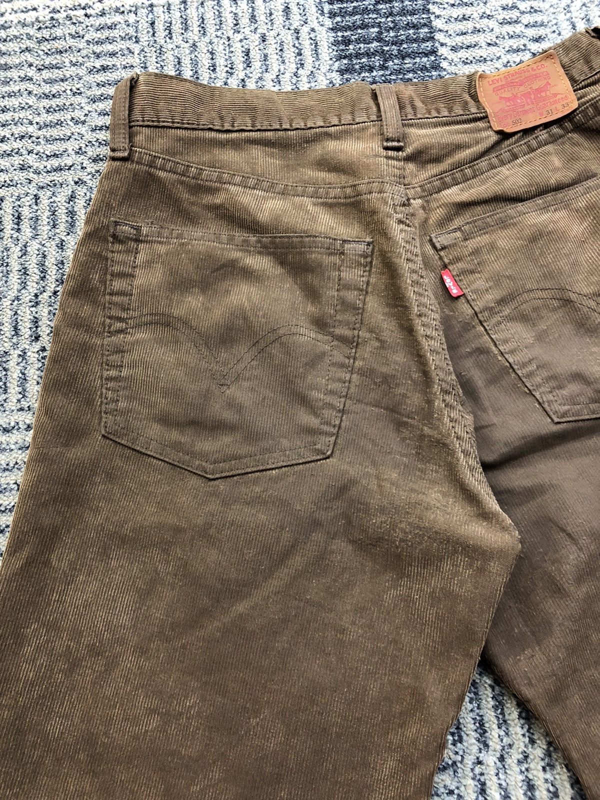 Levi's Vintage Levis 502 Corduroy Brown Jeans Size US 28 / EU 44 - 14 Thumbnail