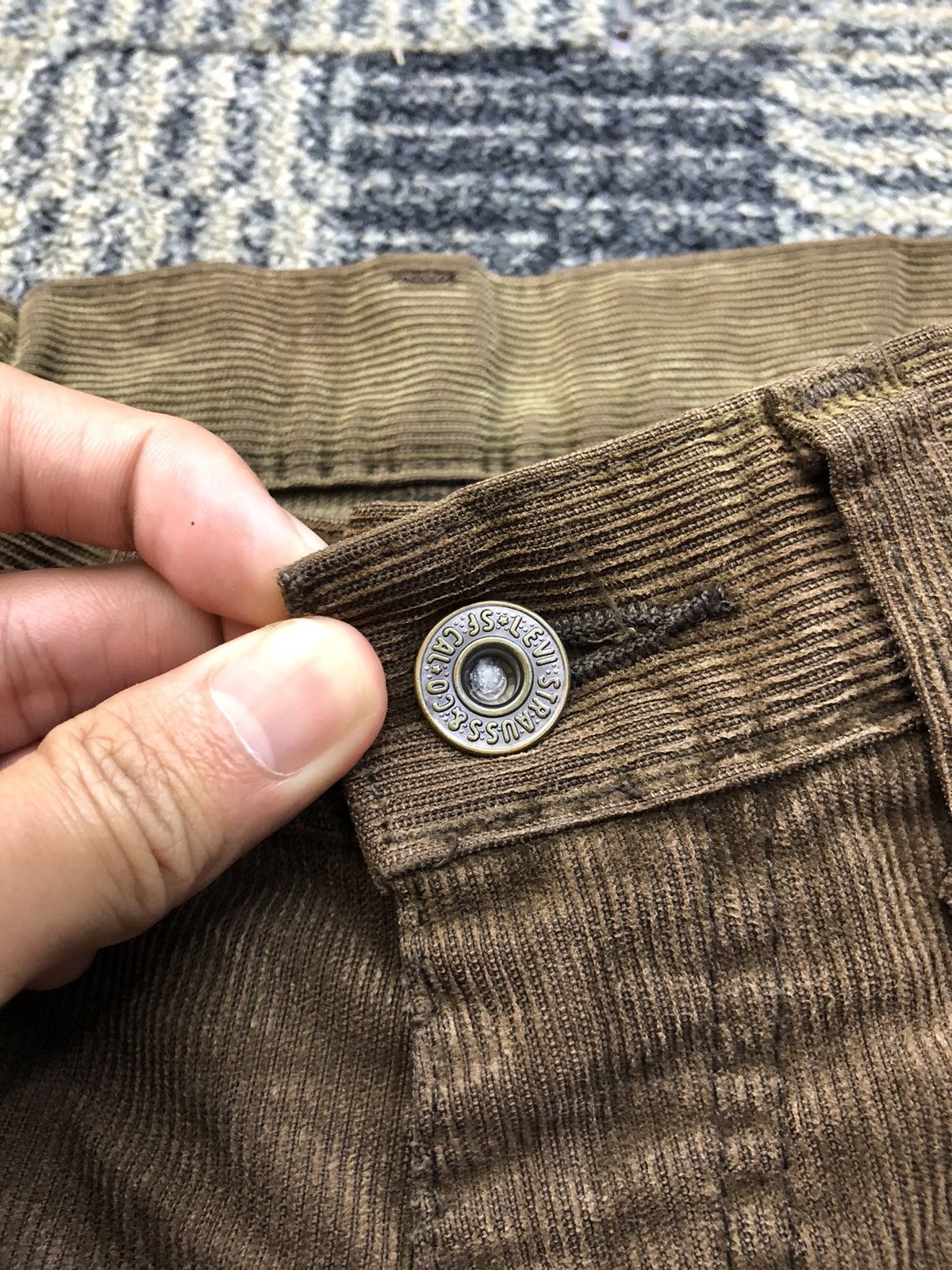 Levi's Vintage Levis 502 Corduroy Brown Jeans Size US 28 / EU 44 - 6 Thumbnail