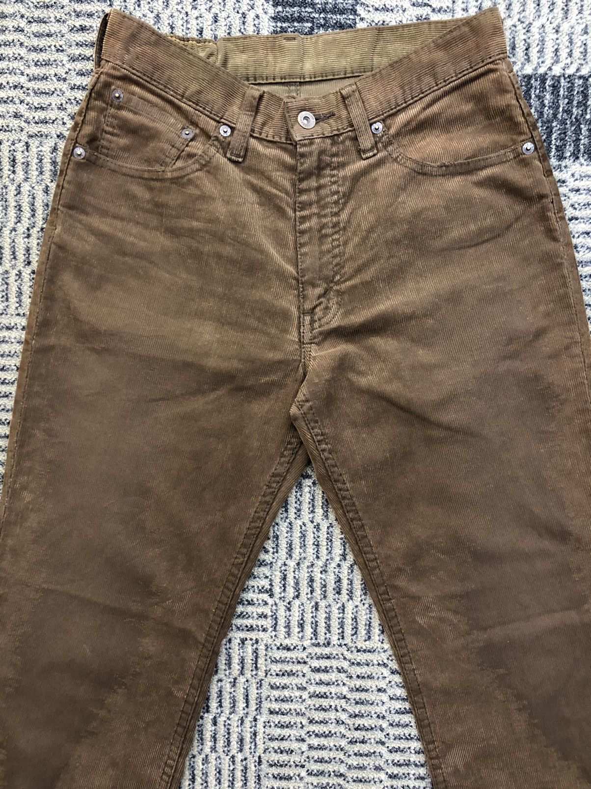 Levi's Vintage Levis 502 Corduroy Brown Jeans Size US 28 / EU 44 - 5 Thumbnail