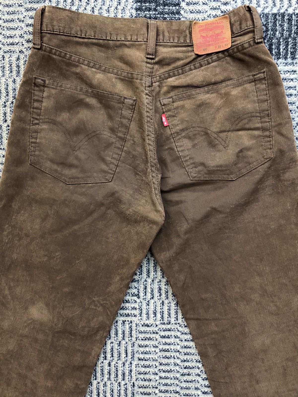 Levi's Vintage Levis 502 Corduroy Brown Jeans Size US 28 / EU 44 - 12 Thumbnail
