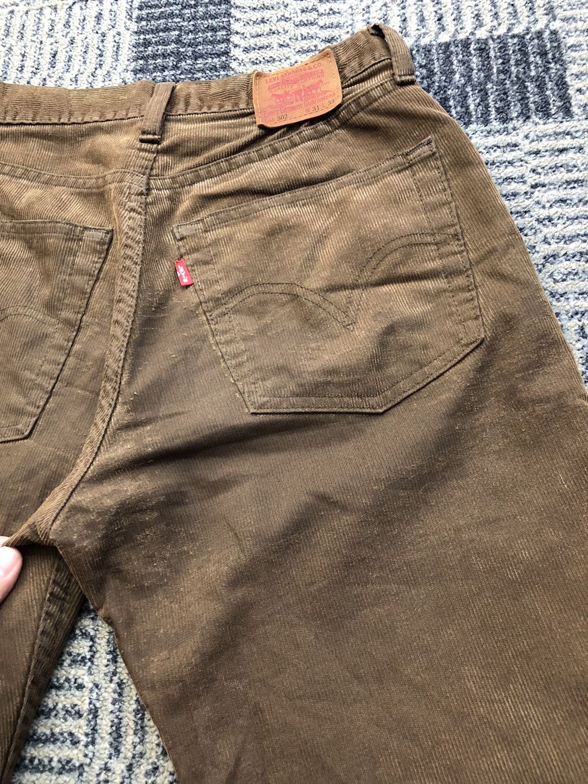 Levi's Vintage Levis 502 Corduroy Brown Jeans Size US 28 / EU 44 - 13 Thumbnail