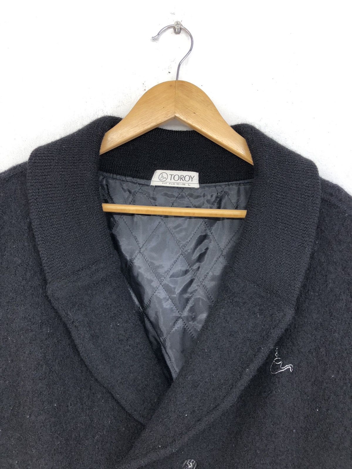 Japanese Brand Vintage Toroy Wool Cardigan Jacket Size US L / EU 52-54 / 3 - 3 Thumbnail