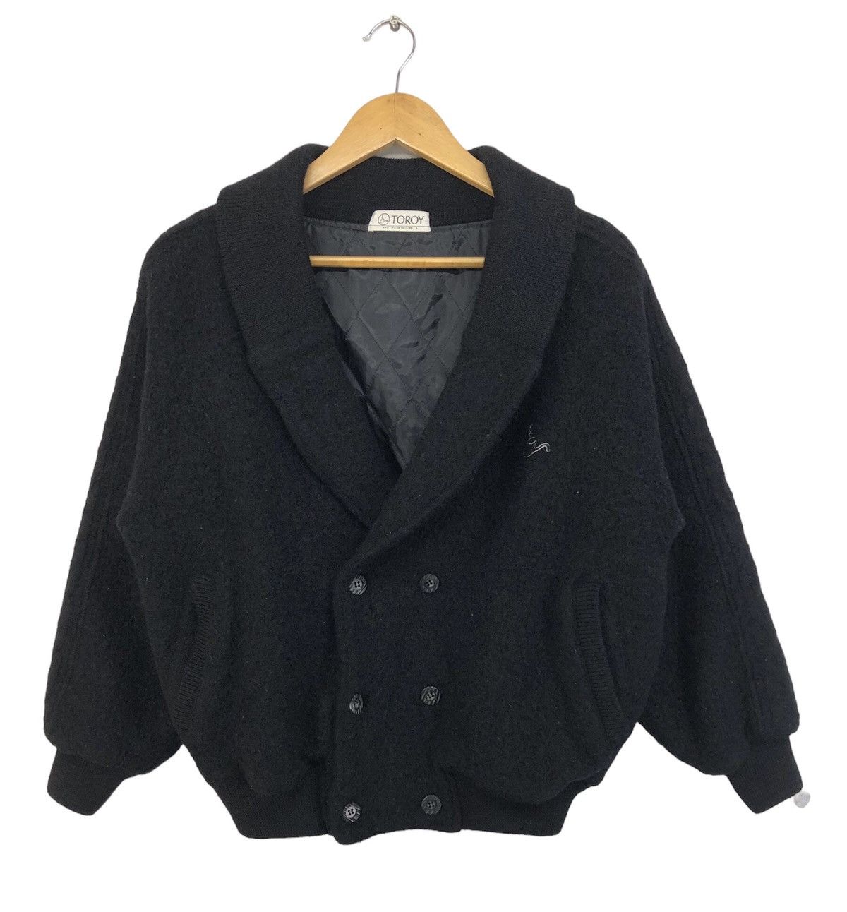 Japanese Brand Vintage Toroy Wool Cardigan Jacket Size US L / EU 52-54 / 3 - 1 Thumbnail