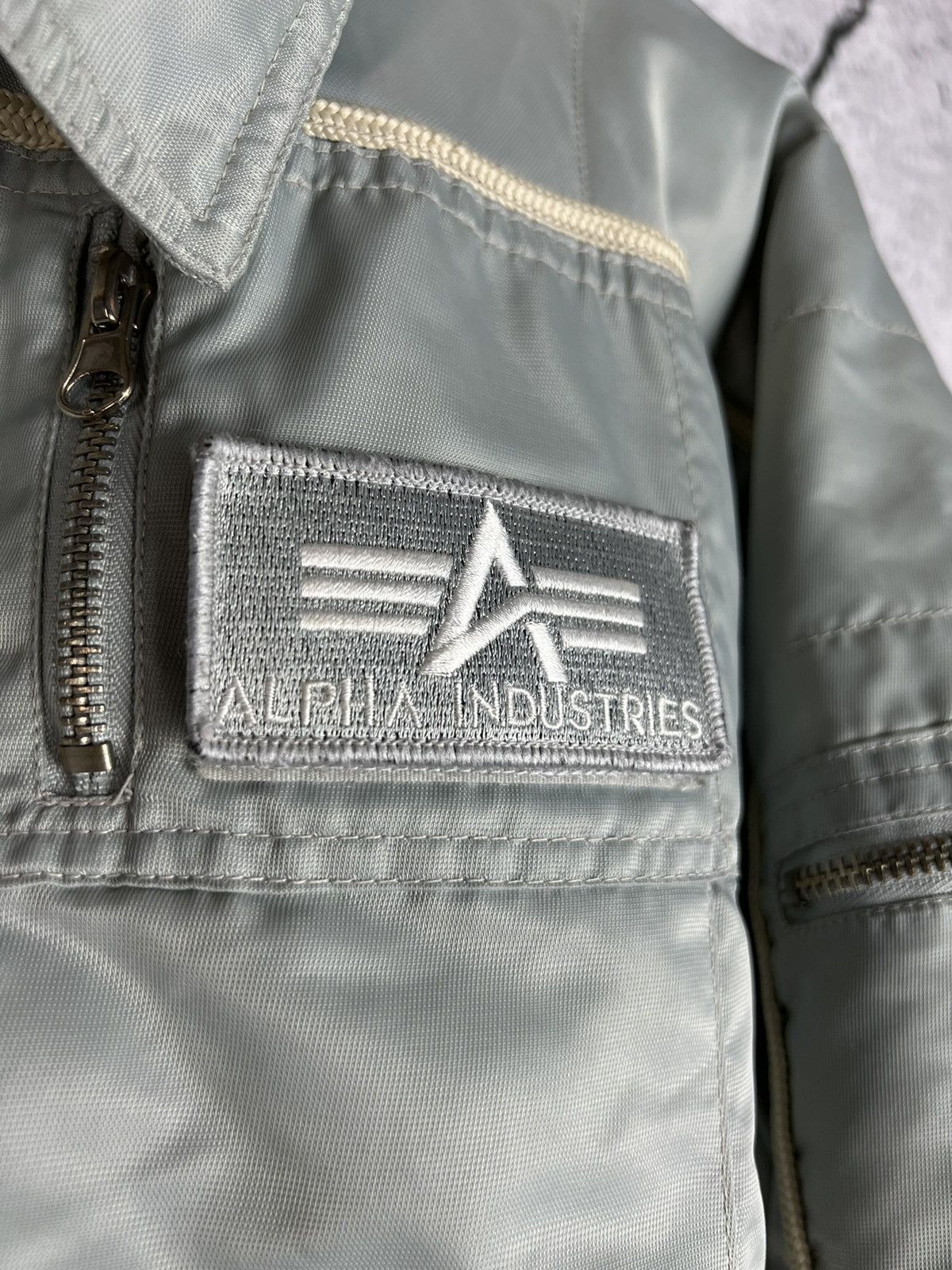 Alpha Industries Vintage Alpha Industries bomber jacket Size L / US 10 / IT 46 - 3 Thumbnail