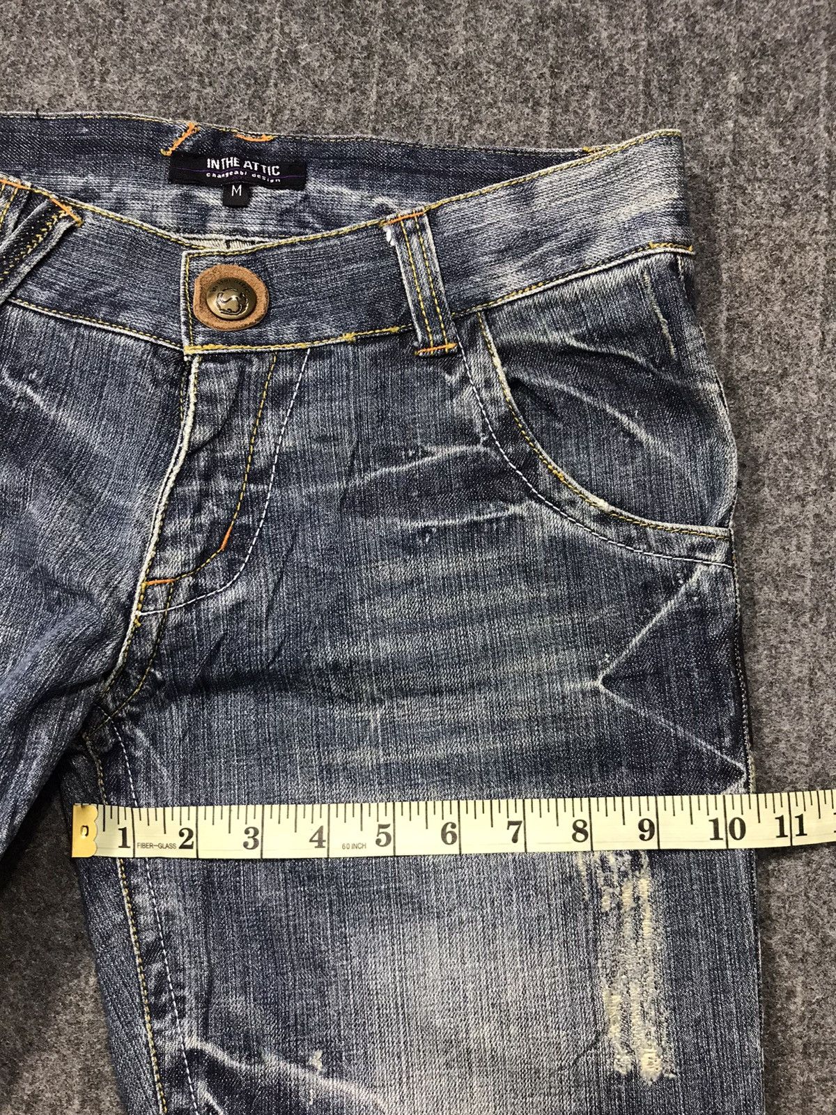 In The Attic In The Attic One Divison Punk Denim Jeans Fits 29 30 Size US 30 / EU 46 - 15 Thumbnail