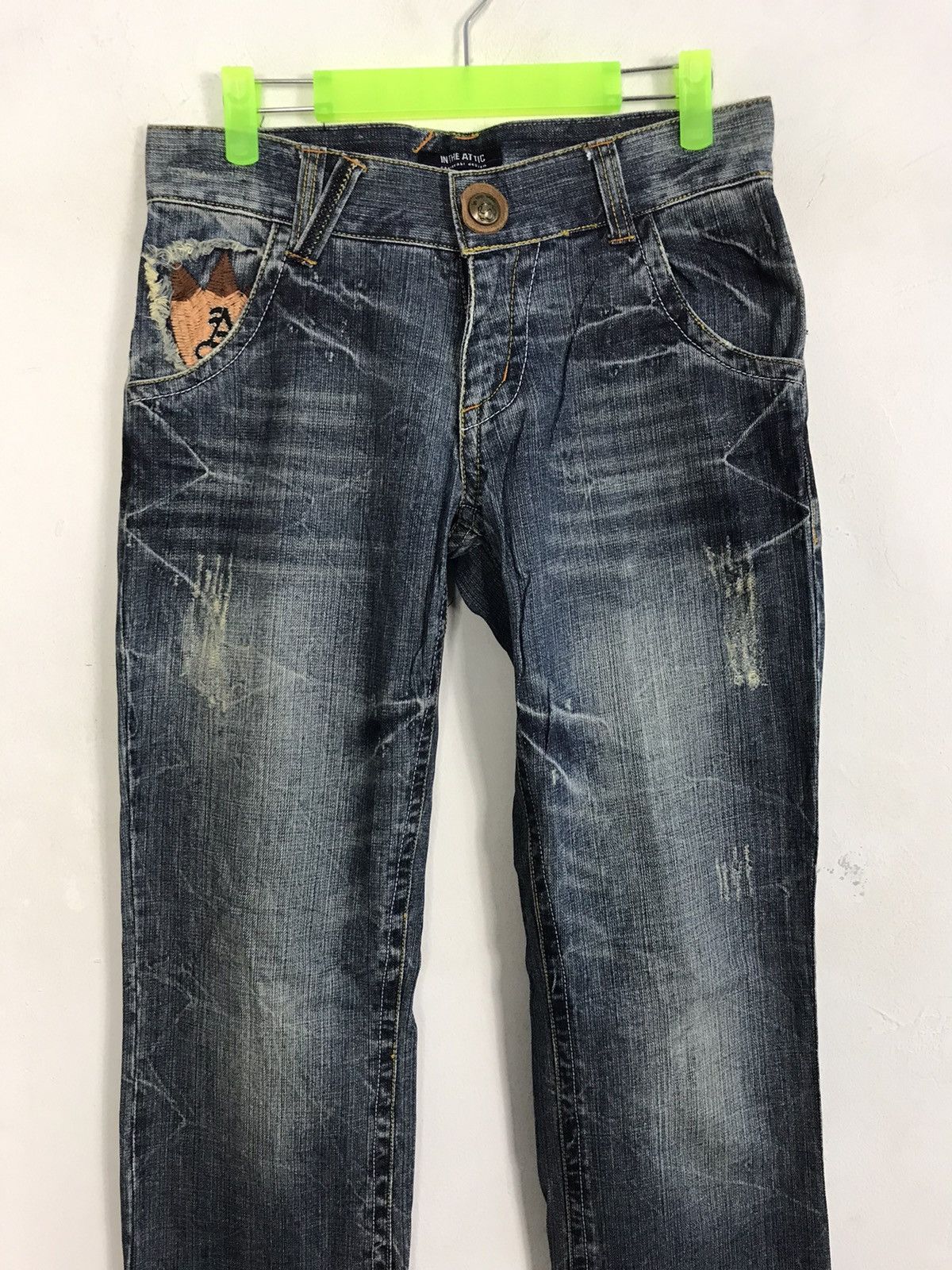In The Attic In The Attic One Divison Punk Denim Jeans Fits 29 30 Size US 30 / EU 46 - 4 Thumbnail
