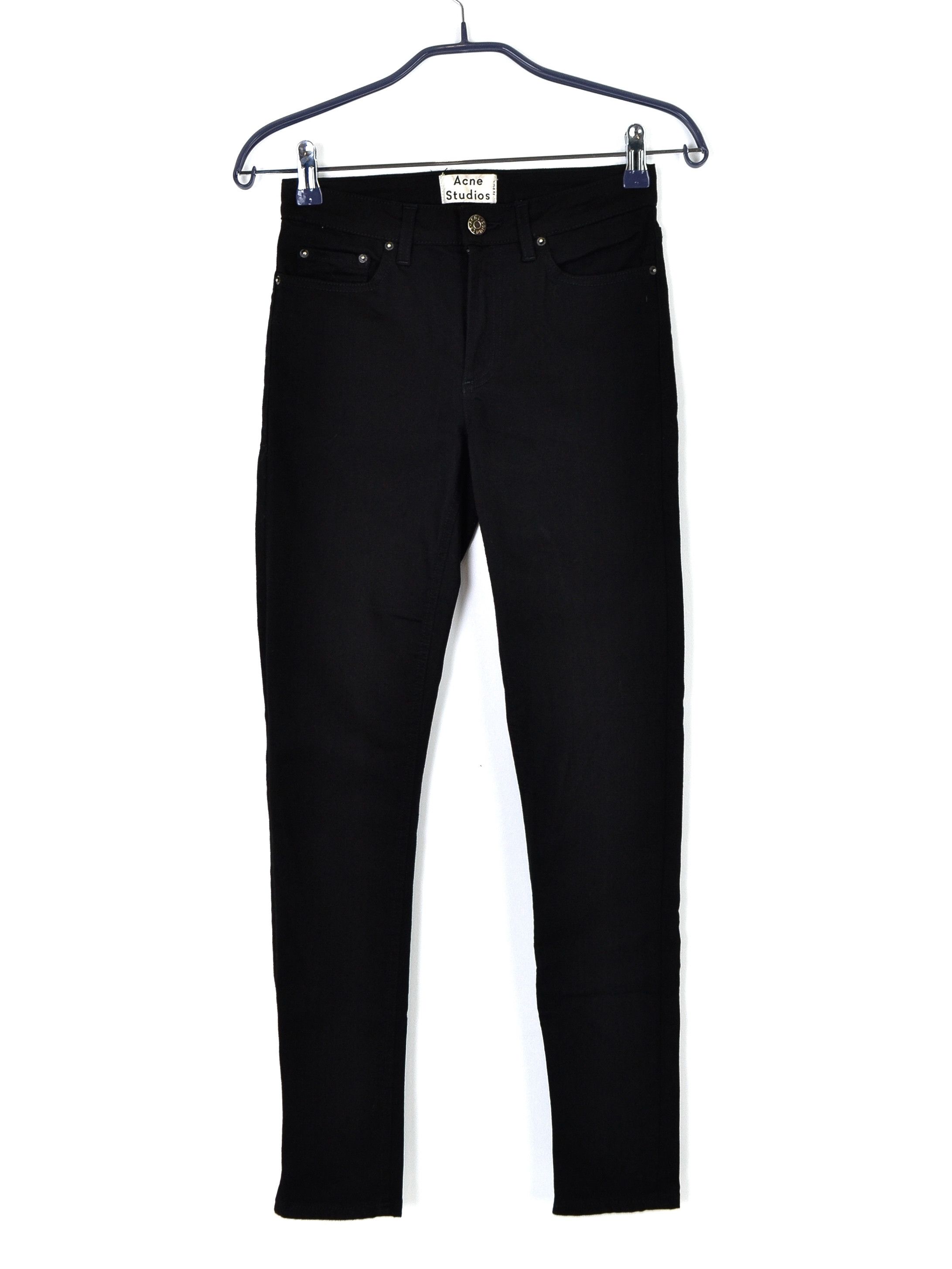 Acne Studios Acne Studios Skinny Stretch Jeans Black Denim Size 26" / US 2 / IT 38 - 4 Thumbnail