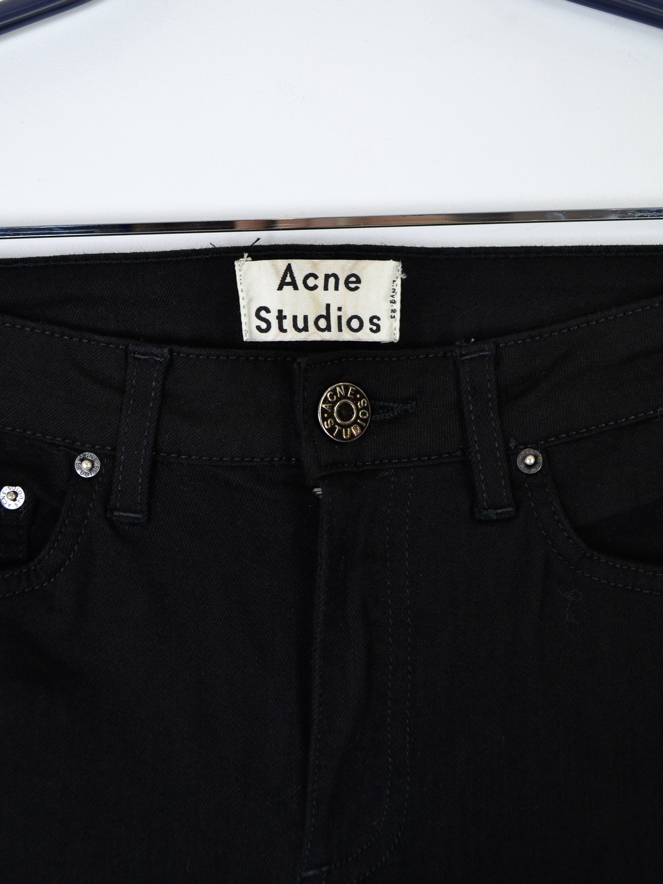 Acne Studios Acne Studios Skinny Stretch Jeans Black Denim Size 26" / US 2 / IT 38 - 6 Thumbnail