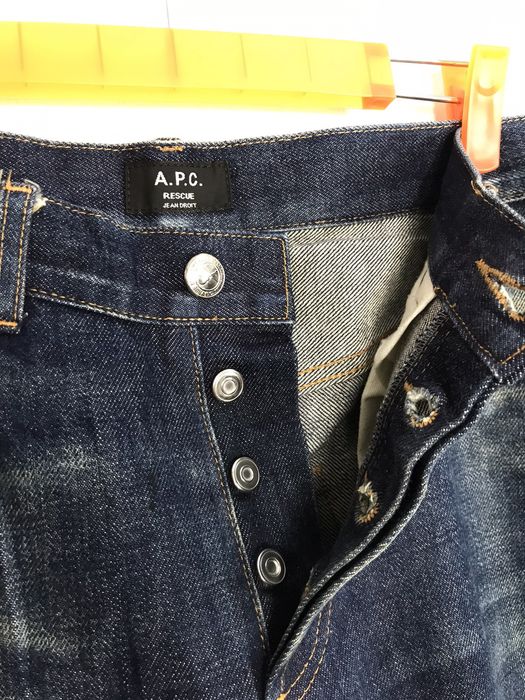 A.P.C. APC Rescue Jean Droit Selvedge Indigo Denim Buttonfly | Grailed