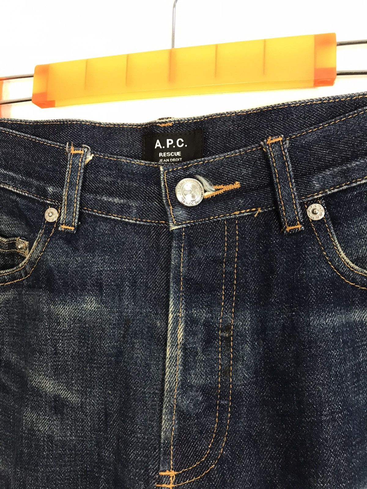 A.P.C. Unisex APC Rescue Jean Droit Selvedge Denim fits 31 32 Size US 31 - 6 Thumbnail