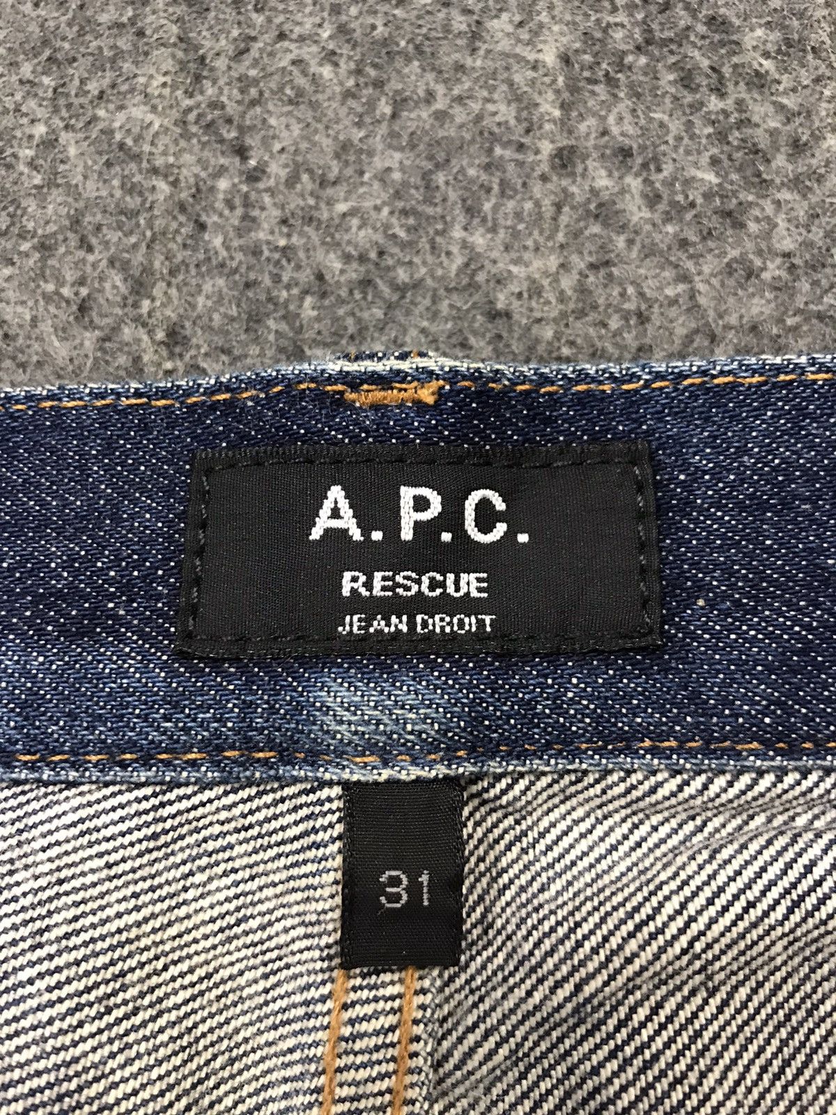 A.P.C. Unisex APC Rescue Jean Droit Selvedge Denim fits 31 32 Size US 31 - 7 Thumbnail