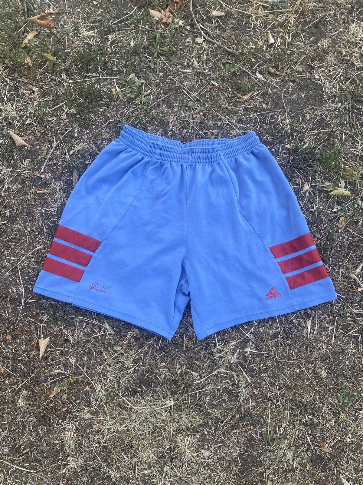 Adidas Vintage Adidas shorts Oliver Kahn y2k casual style size XL Size US 36 / EU 52 - 1 Thumbnail