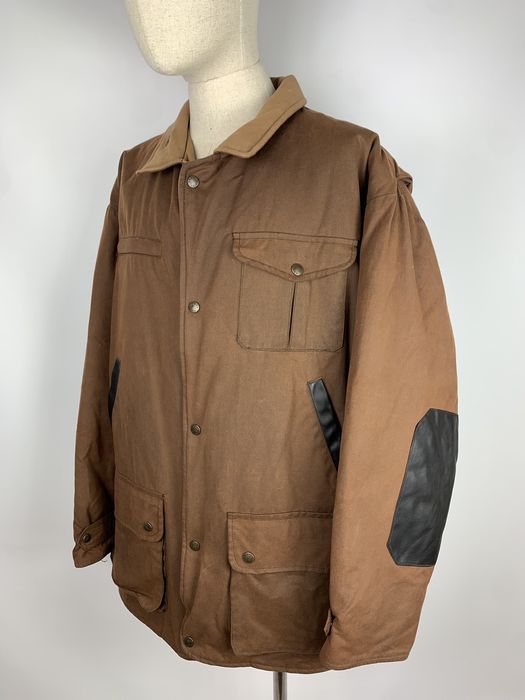 Barbour DrizaBone men’s waxed cotton bomber jacket elbow patches Grailed