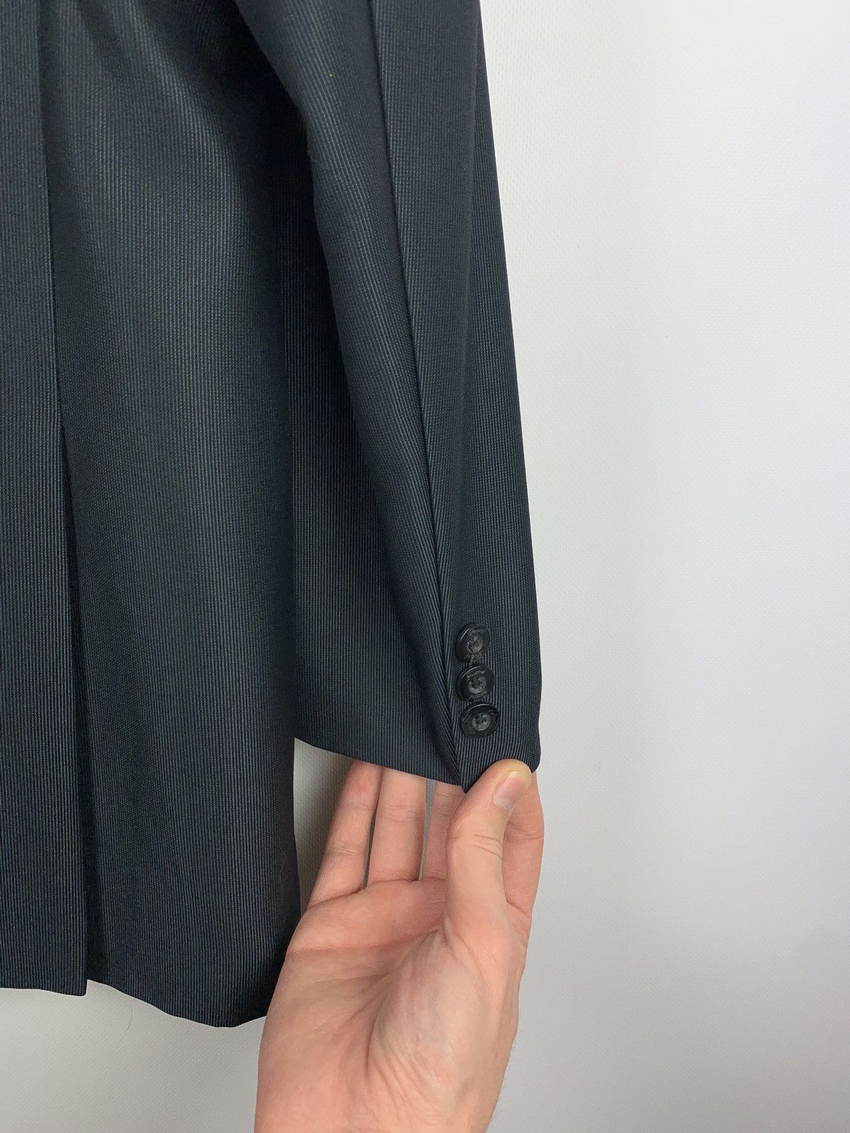 Brioni Brioni men’s vintage striped blazer jacket size 54 black Size 44R - 8 Thumbnail
